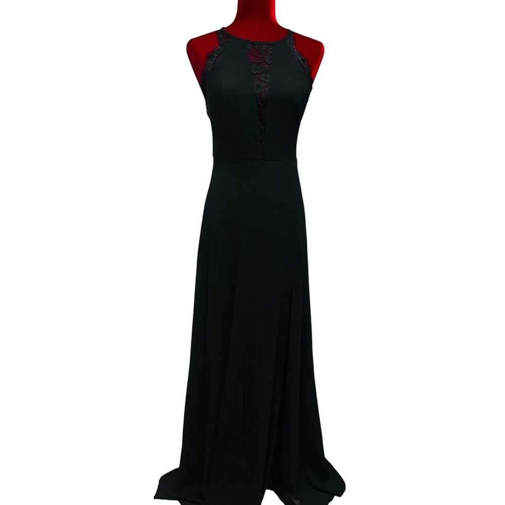 LULU'S sz XL Romantic Mood Black Lace Insert Slee… - image 3