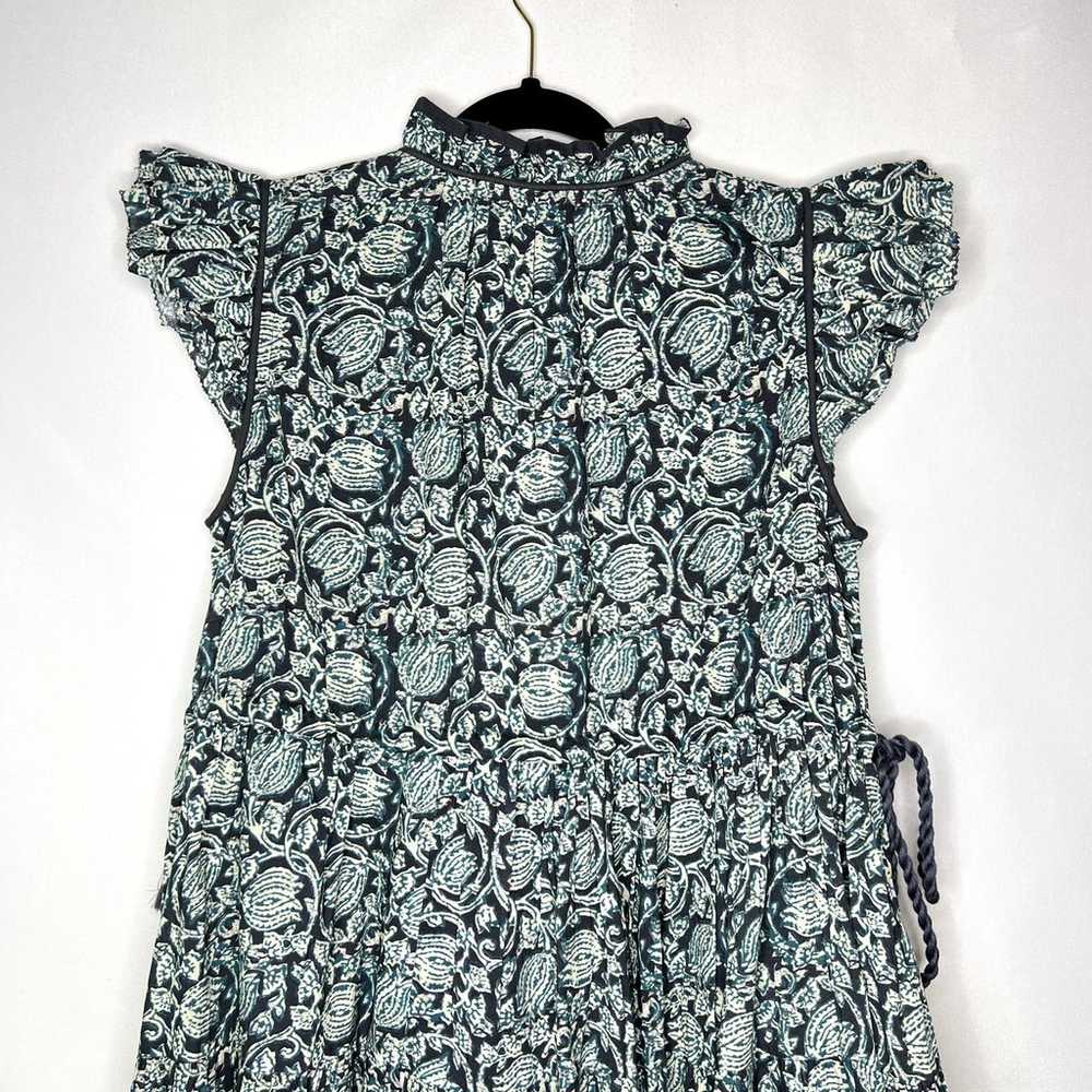 NWOT Anthropologie Let Me Be Tired Ruffle Blue Iv… - image 8