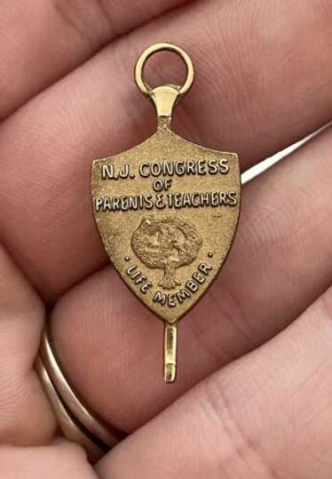 National Congress Parents Teachers 10k Yellow Gold Pe… - Gem