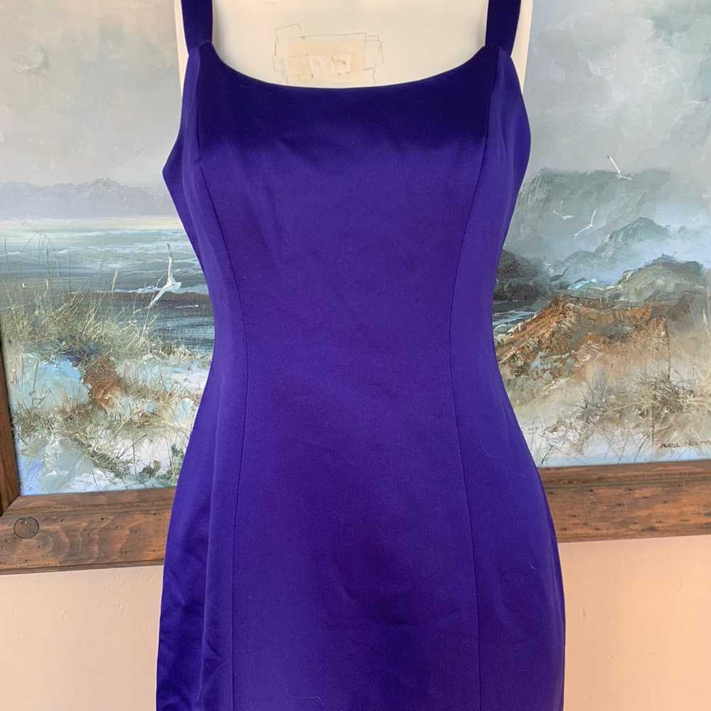 Vintage 90’s Silky Purple Slip Dress | Sleeveless… - image 2