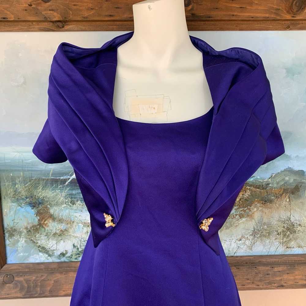 Vintage 90’s Silky Purple Slip Dress | Sleeveless… - image 5