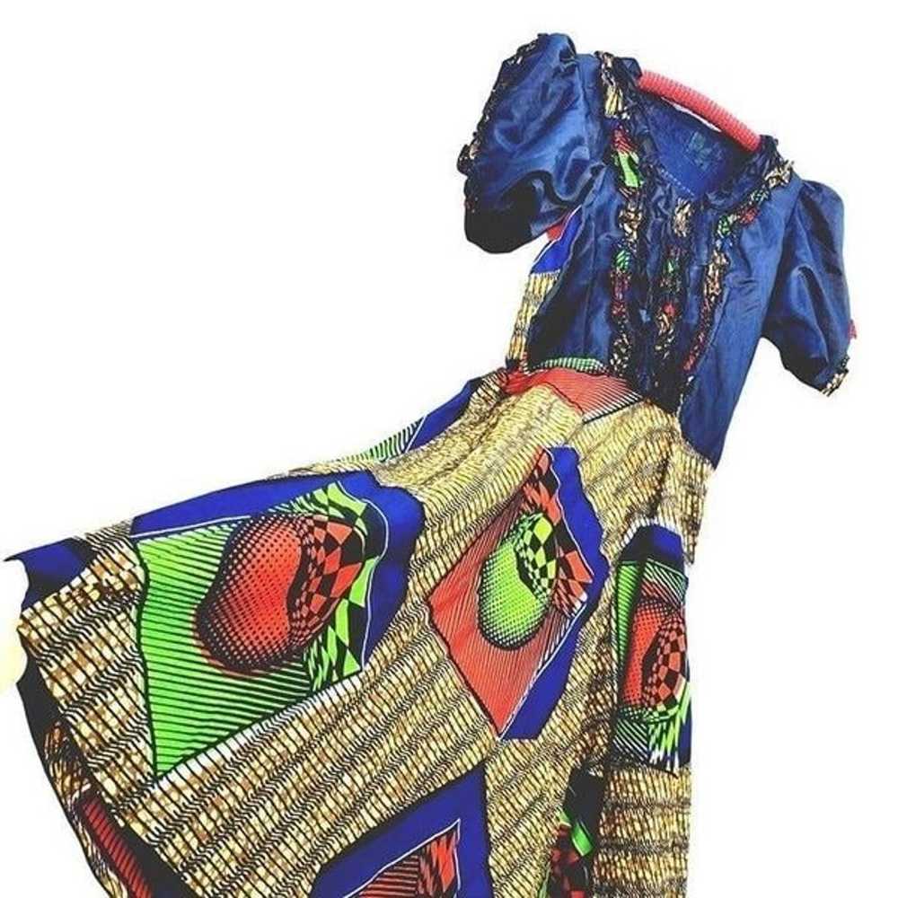 African Print Dress Nigeria Wax AFIC Block Hitarg… - image 1