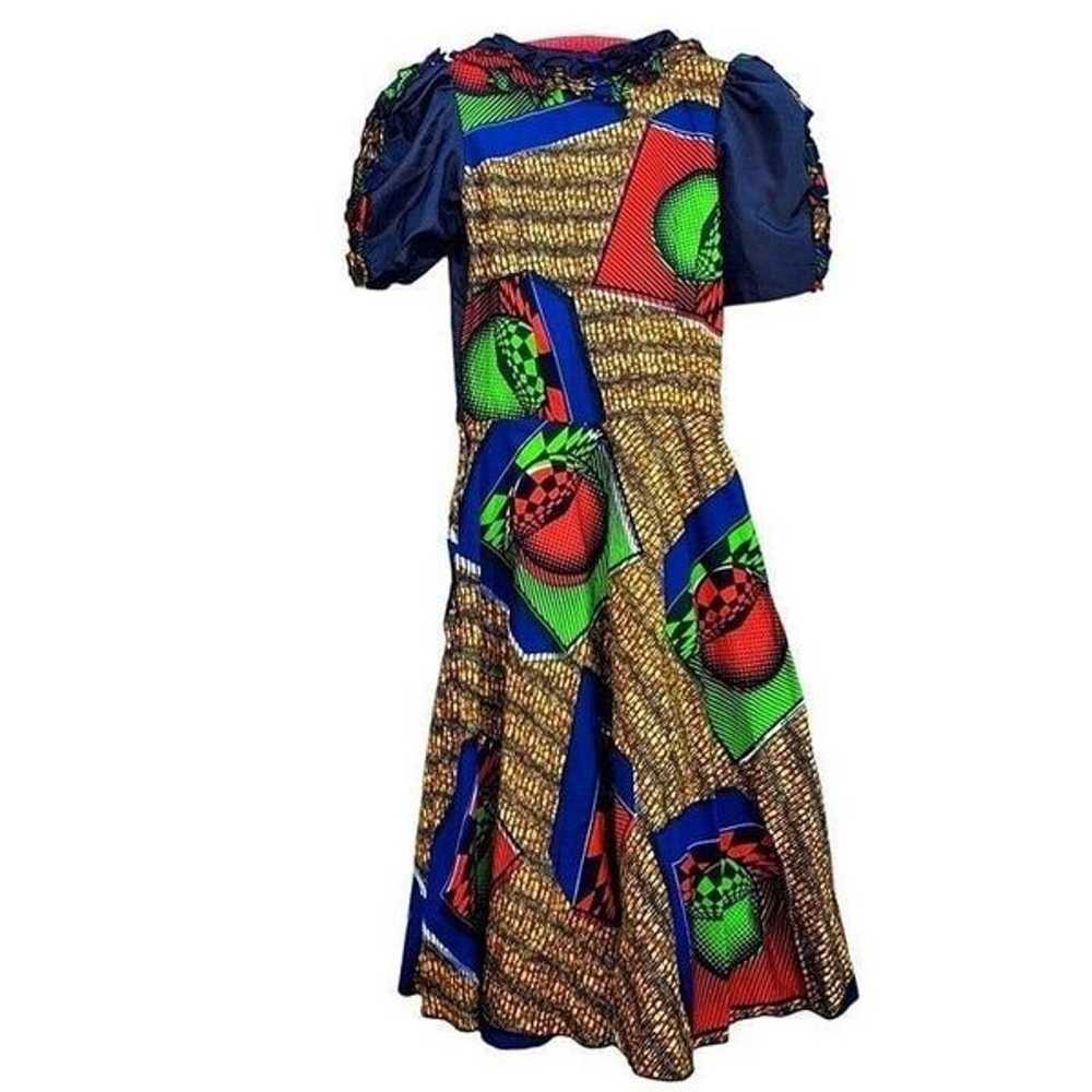 African Print Dress Nigeria Wax AFIC Block Hitarg… - image 4