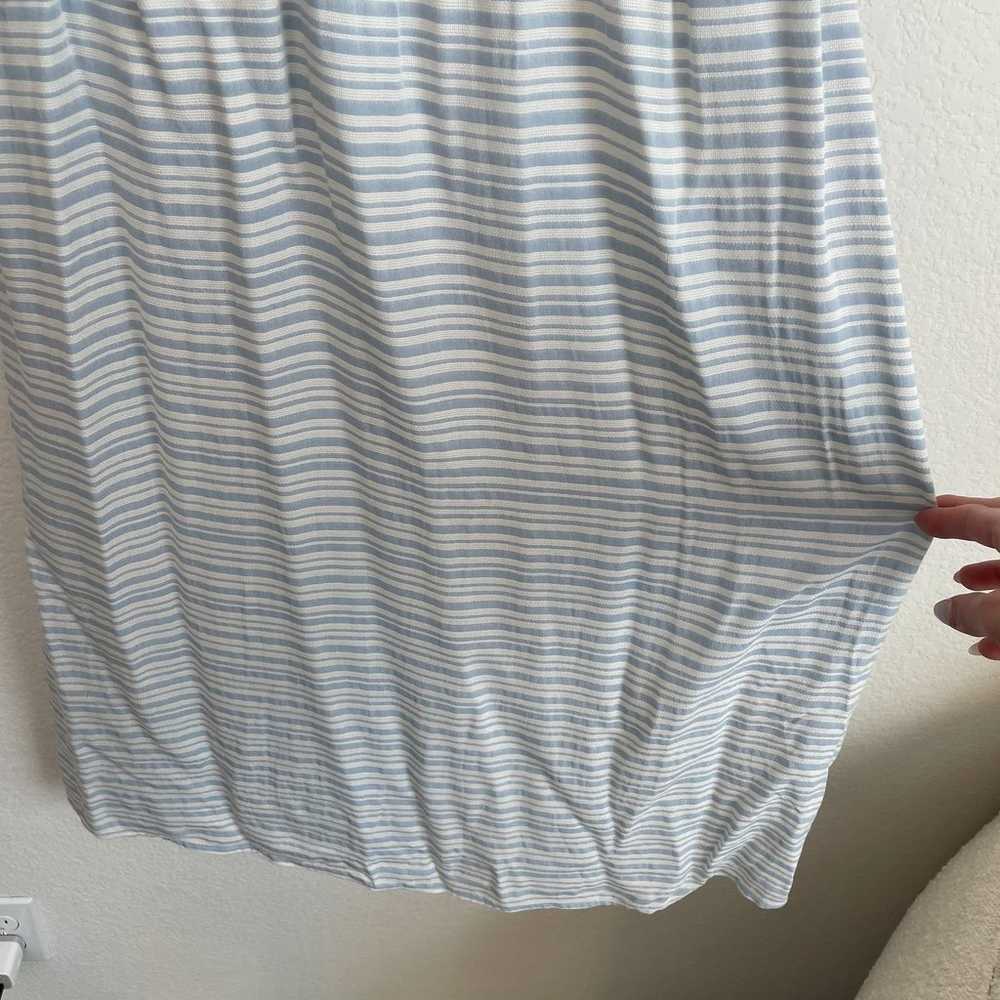 MAJORELLE Revolve Blue White Striped Midi Dress - image 8