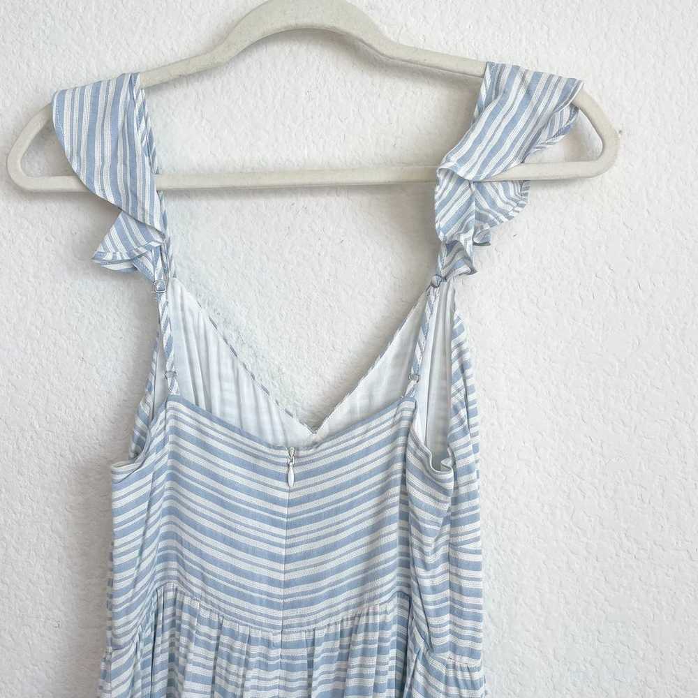 MAJORELLE Revolve Blue White Striped Midi Dress - image 9