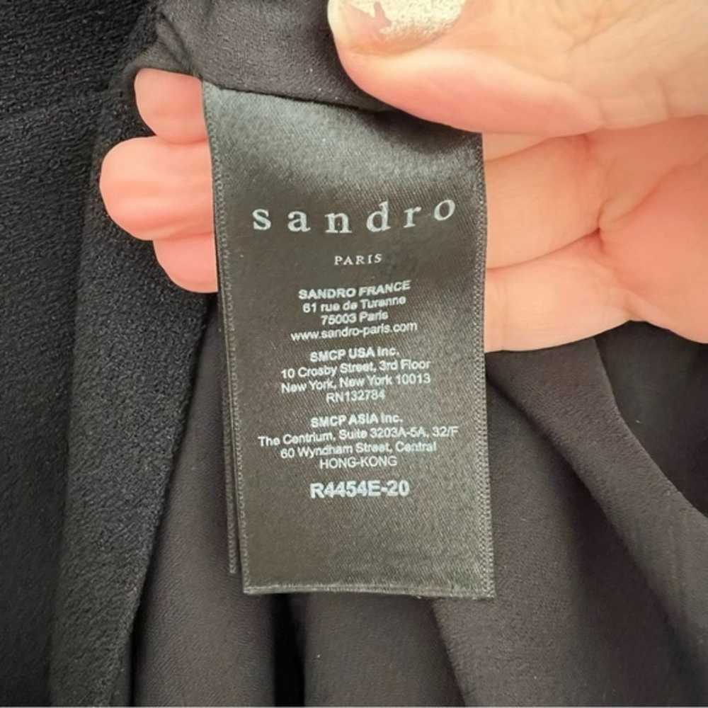 Sandro Rajan Black Grommet Cut Out Dress SIZE SAN… - image 9
