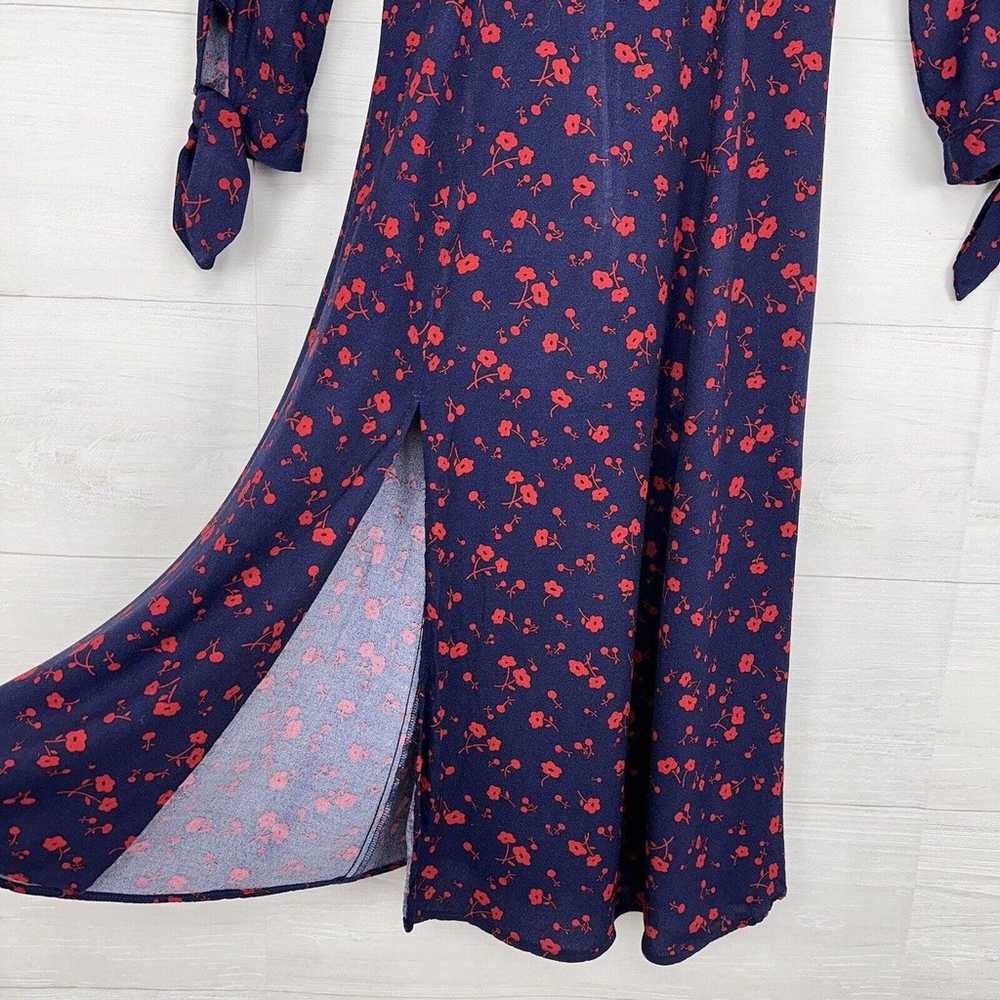 Reformation Zelda Midi Dress Size 0 Floral Navy R… - image 6