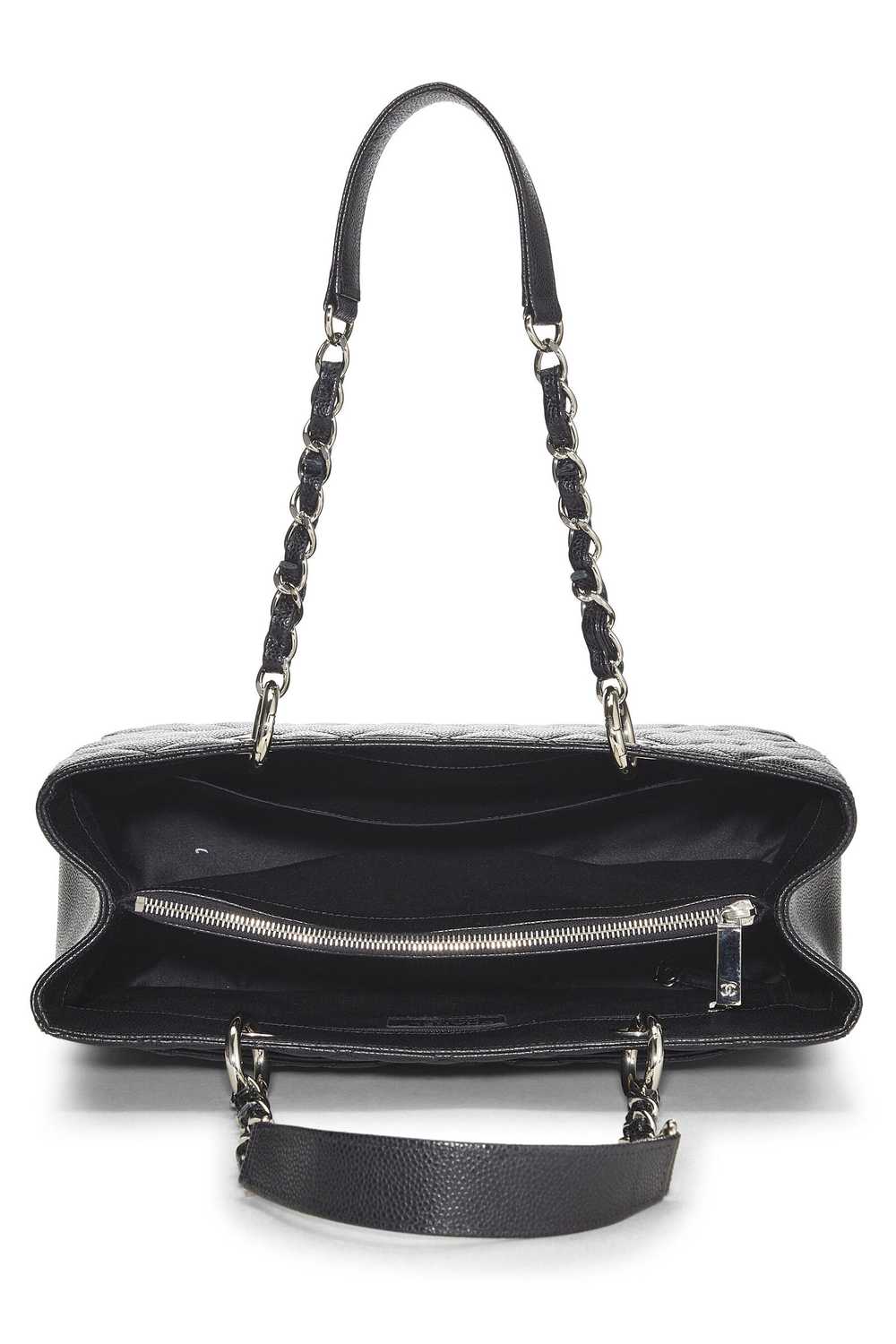 Black Quilted Caviar Grand Shopping Tote (GST) - image 6