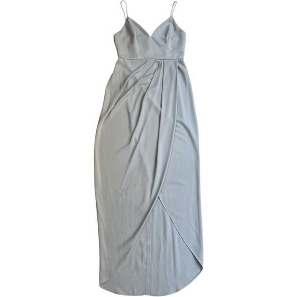 SHONA JOY gray v neck sheath dress size 2 - image 1