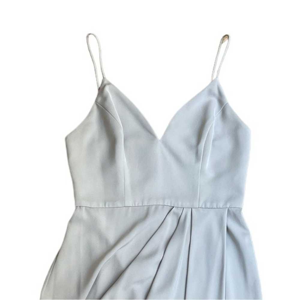 SHONA JOY gray v neck sheath dress size 2 - image 3