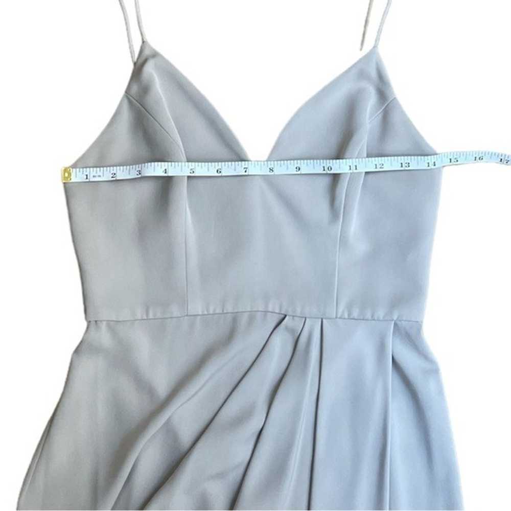 SHONA JOY gray v neck sheath dress size 2 - image 4