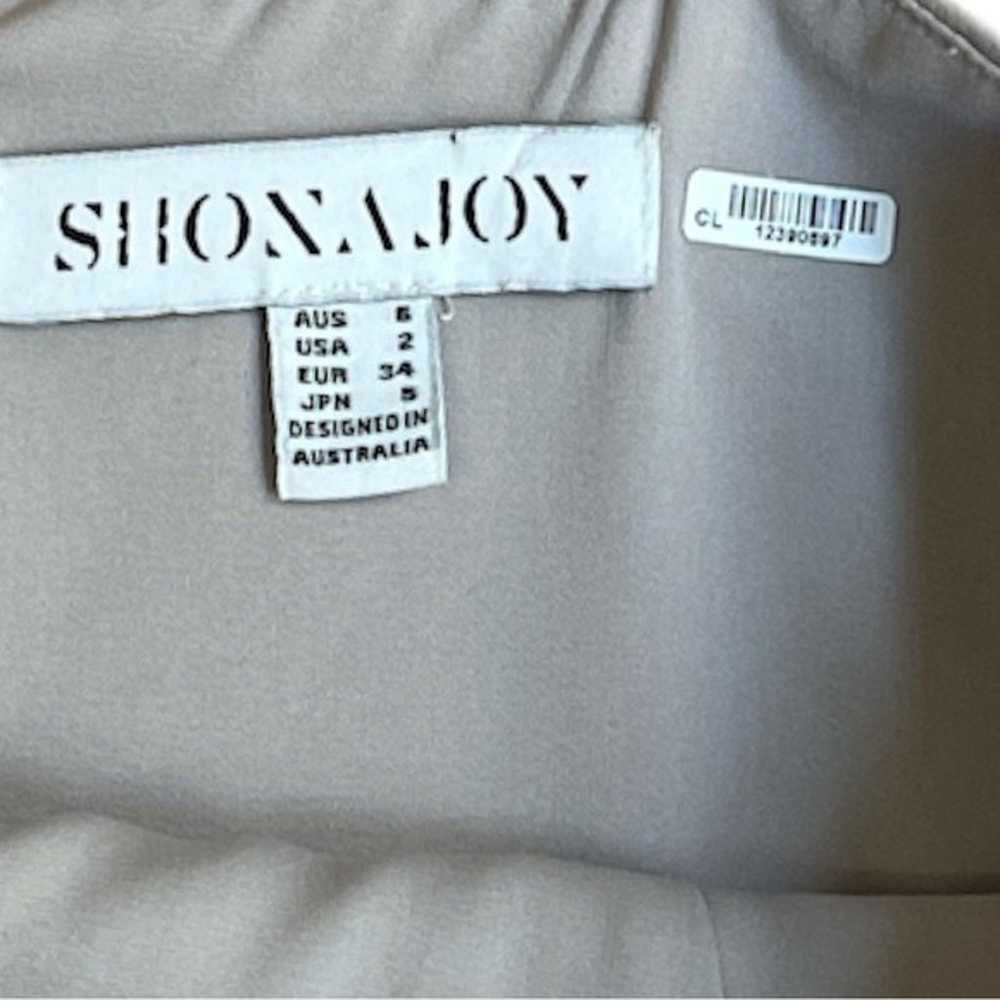 SHONA JOY gray v neck sheath dress size 2 - image 6