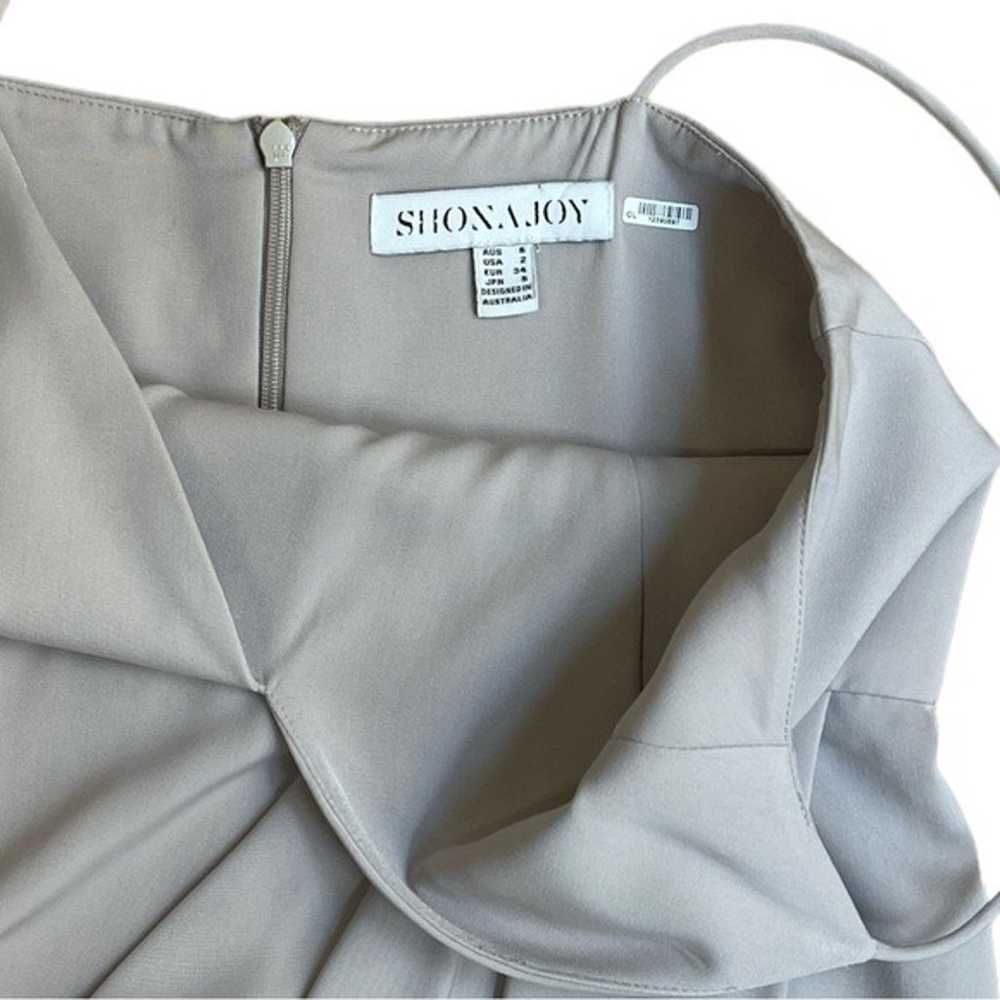 SHONA JOY gray v neck sheath dress size 2 - image 8