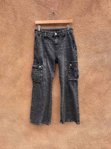 Black Cargo 90's Denim Jeans by Ditch 28 x 28 - image 1