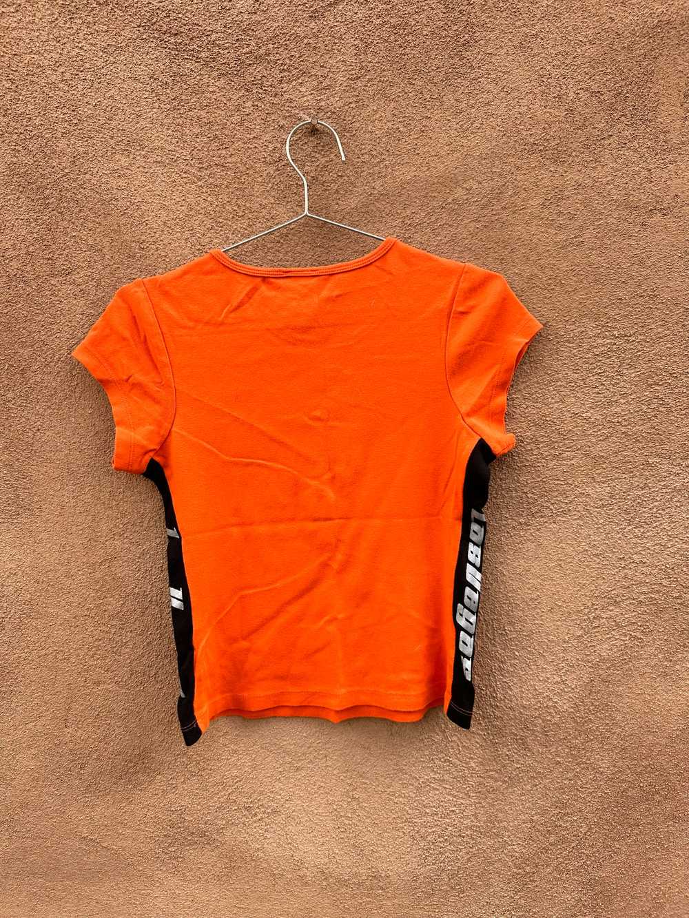 Orange Harley Davidson Cafe Girlie T-shirt - Las … - image 2