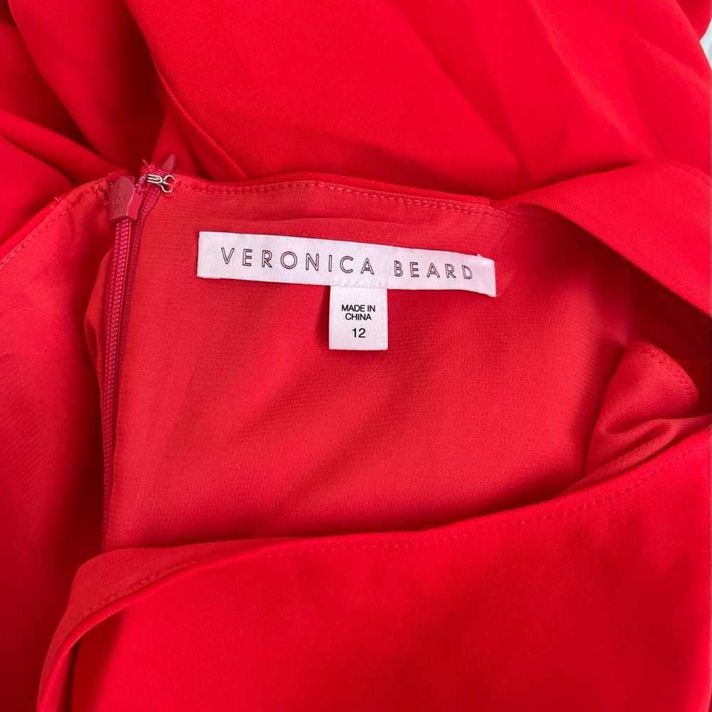 Veronica Beard Gloria Midi Dress Poppy Red - image 6
