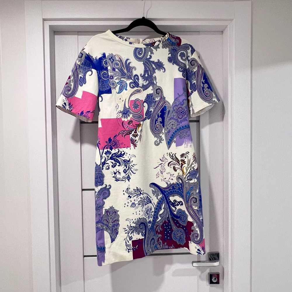 Etro Cotton Blend Shift Paisley Dress - image 4