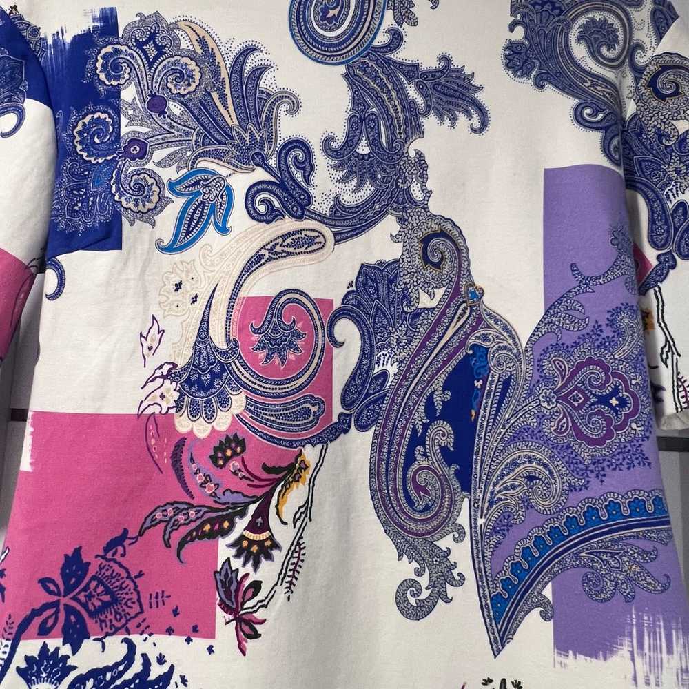 Etro Cotton Blend Shift Paisley Dress - image 6