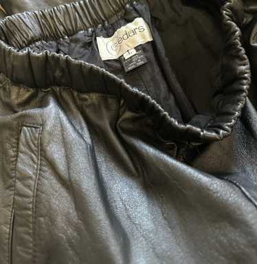 Cedars Leather Cropped Joggers (S/M) - image 1