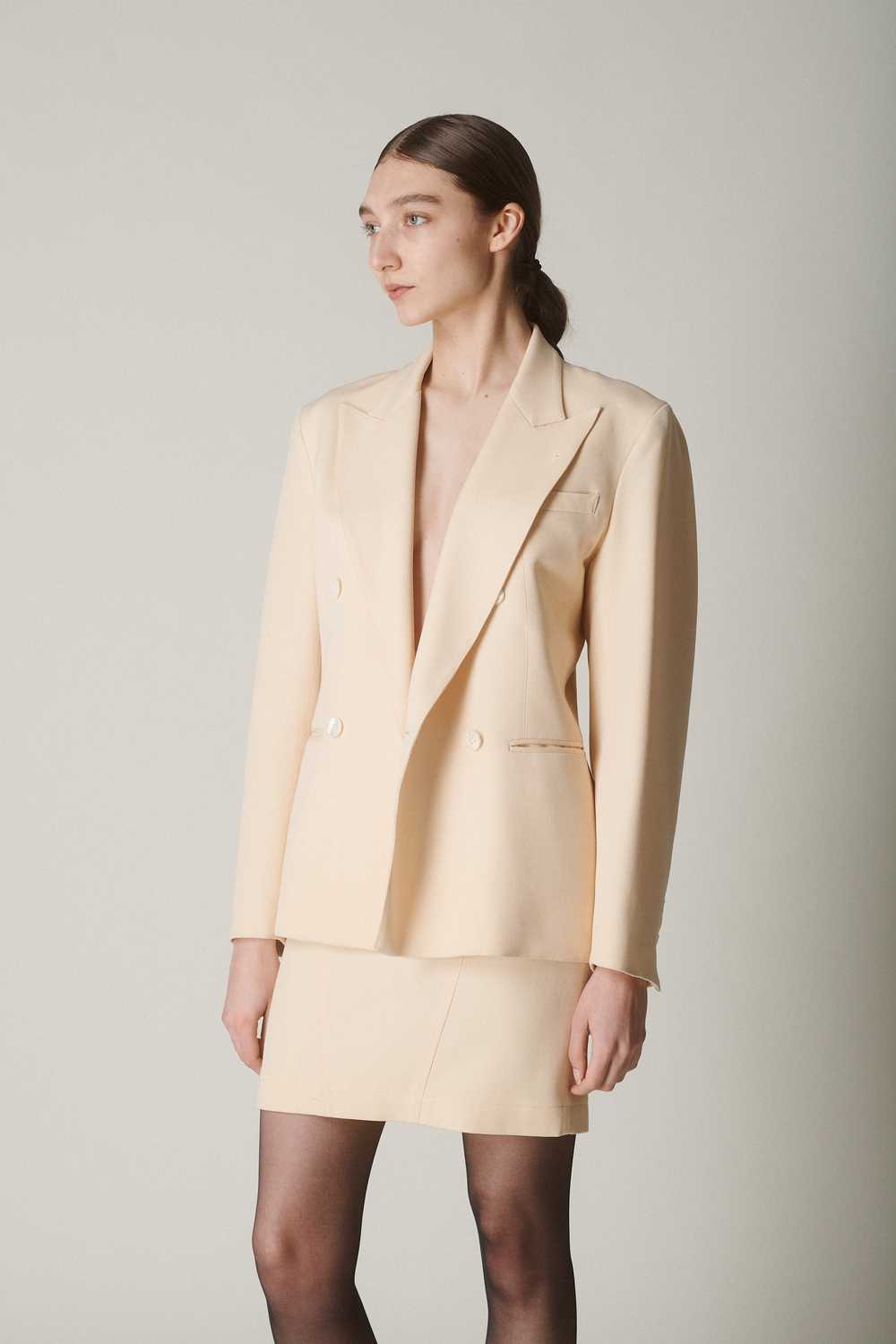 Vintage Alaïa Ivory Skirt Suit - image 1