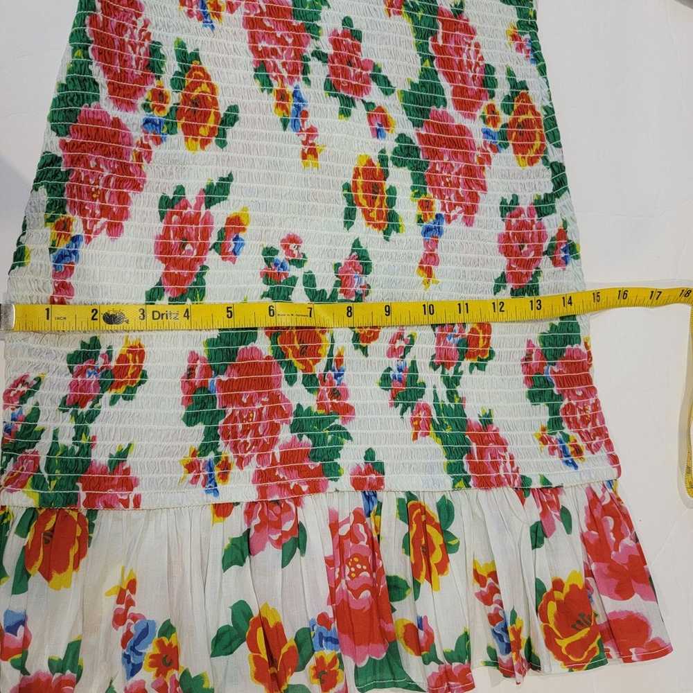 Rhode Anya Mini Floral Smocked Dress Puff Long Sl… - image 9