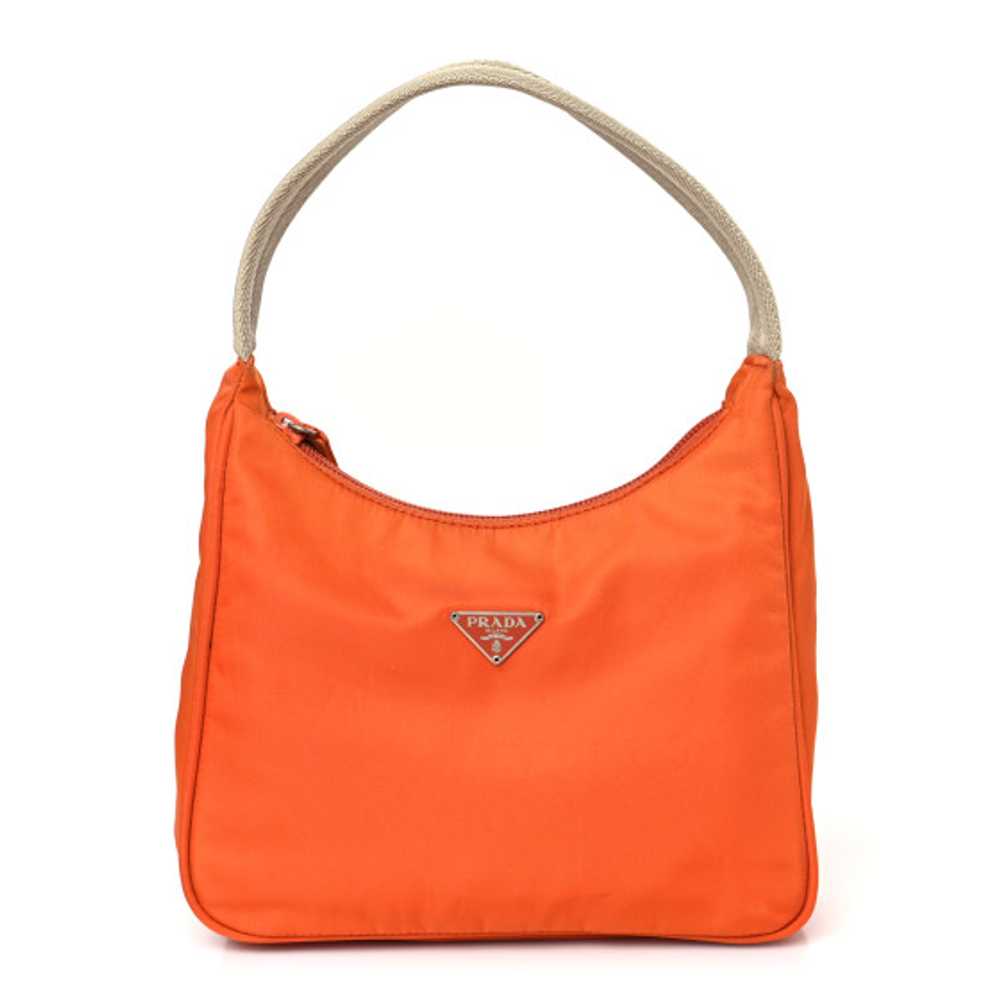 PRADA Tessuto Nylon Sport Shoulder Bag Orange - image 1