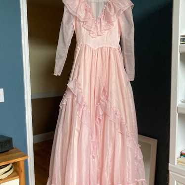 Gunne Sax Dress 80s Romantic Renaissance Bridal P… - image 1