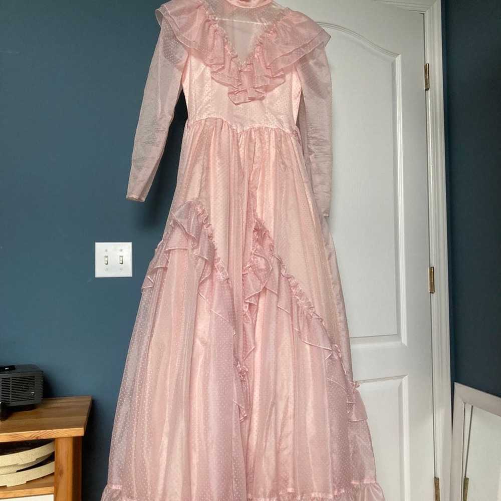 Gunne Sax Dress 80s Romantic Renaissance Bridal P… - image 3