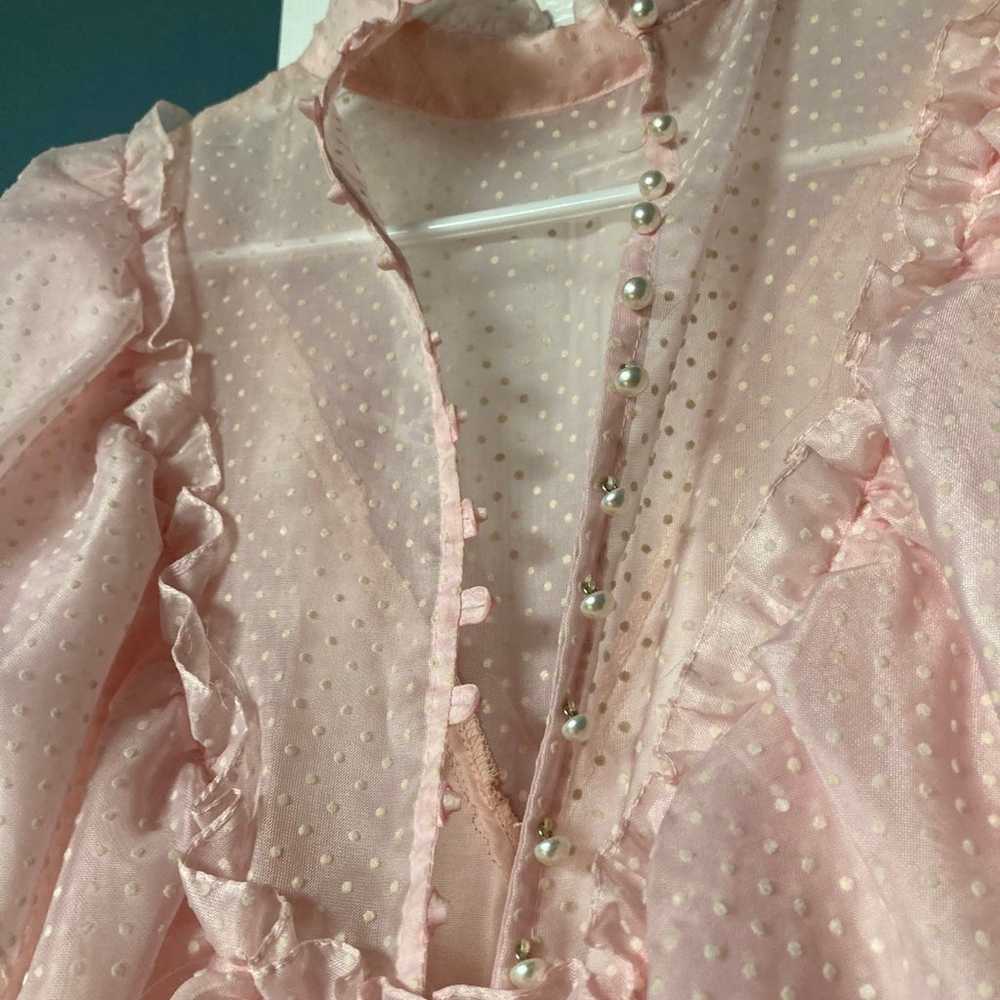 Gunne Sax Dress 80s Romantic Renaissance Bridal P… - image 5
