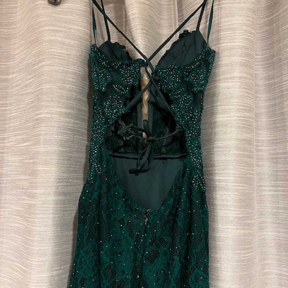 Le Femme Prom Dress, Size 0, Forest Green - image 7