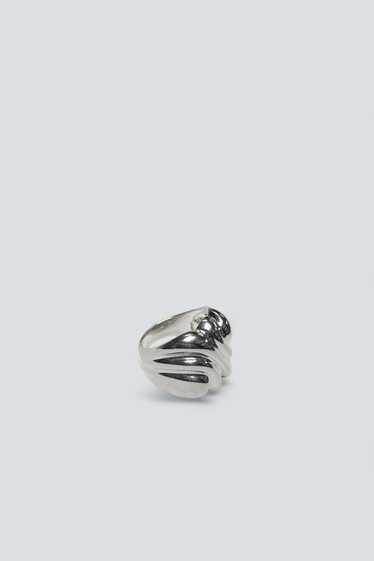 Modernist Wave Ring - Sterling Silver