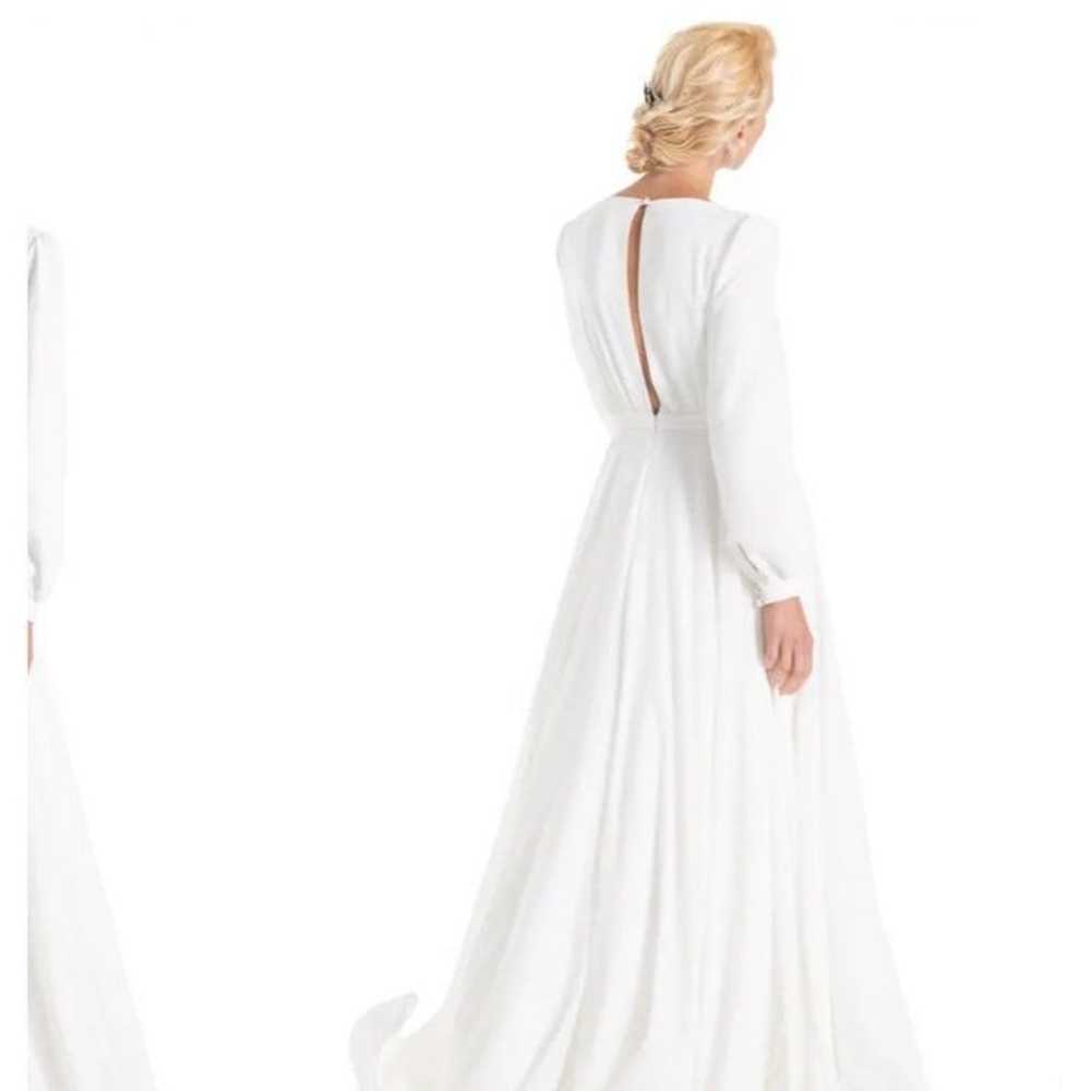 Joanna August Floyd Long Sleeve Wedding Gown Size… - image 3