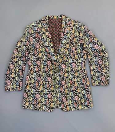 AWESOME 1960S FLORAL TAPESTRY SUIT JACKET BLAZER B