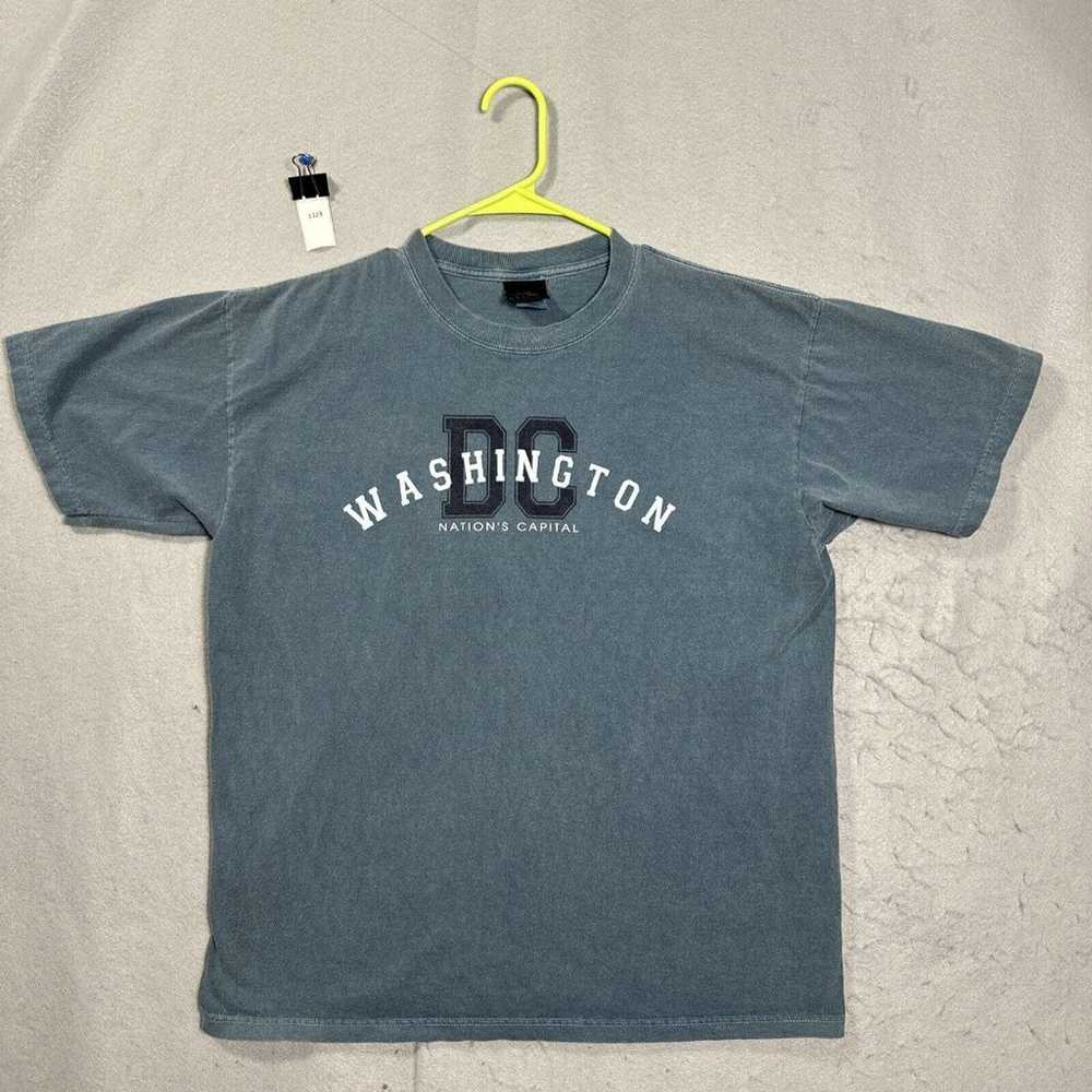 Prairie Mountain Vintage Men's T-Shirt Blue Washi… - image 1