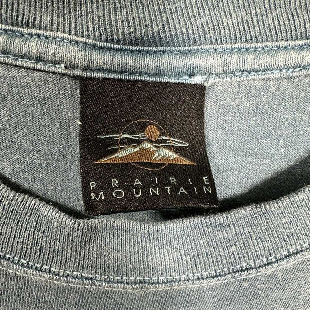 Prairie Mountain Vintage Men's T-Shirt Blue Washi… - image 4
