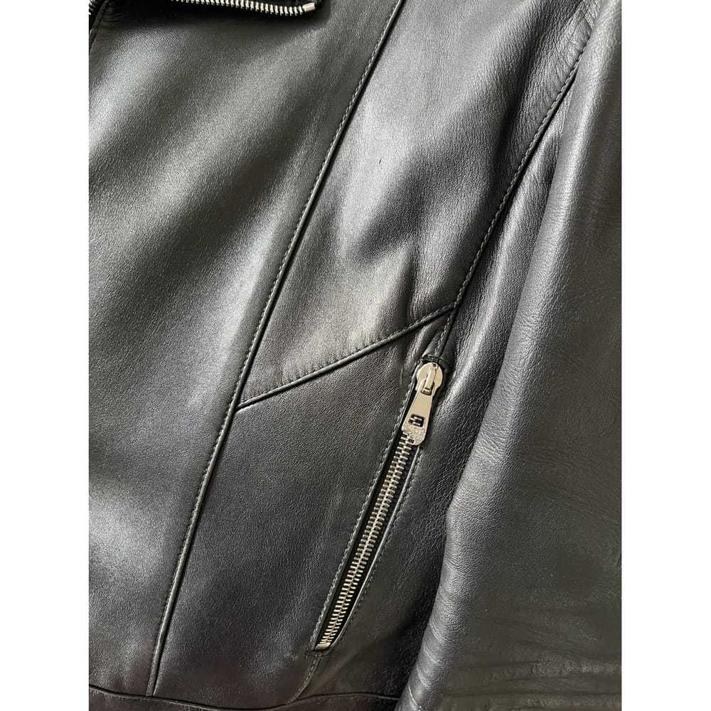 Versace Leather biker jacket - image 6