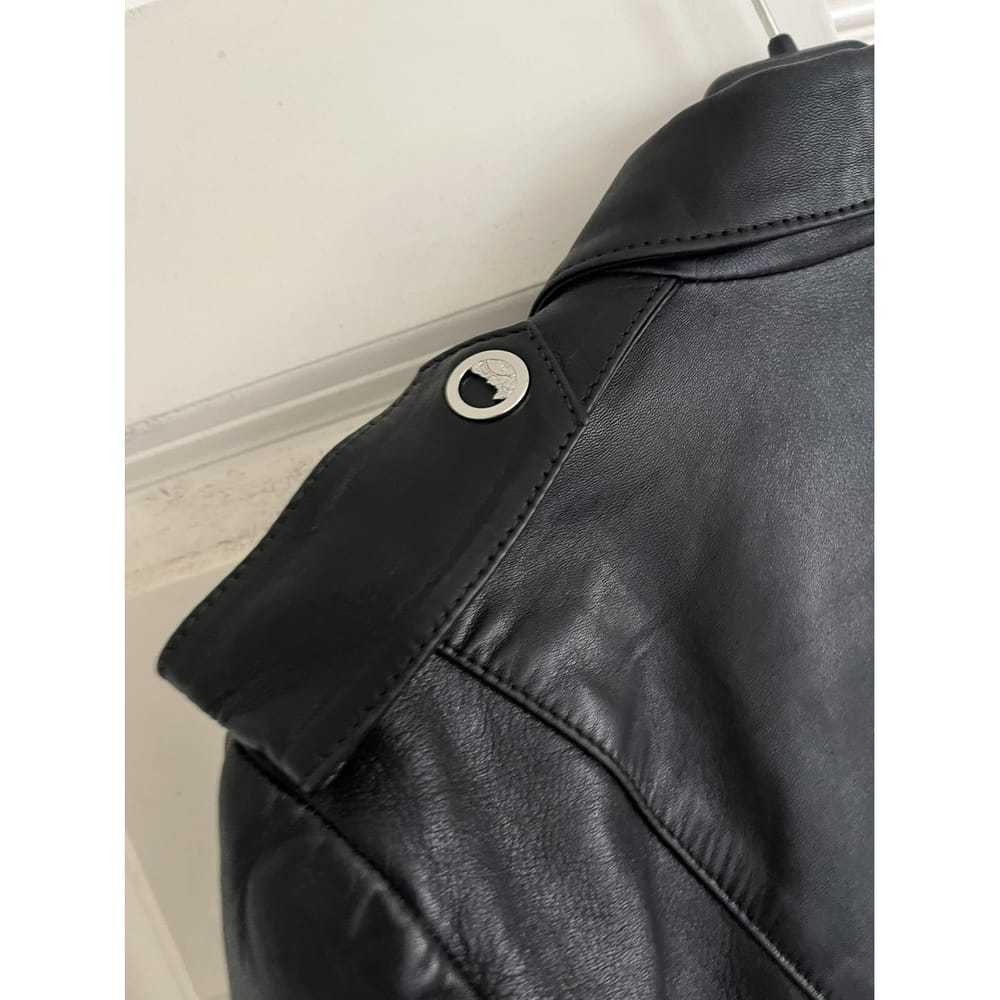 Versace Leather biker jacket - image 7