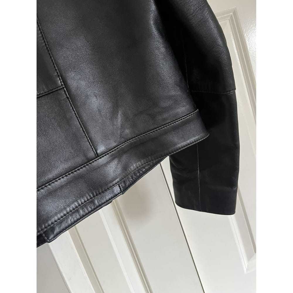 Versace Leather biker jacket - image 9