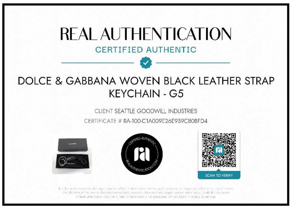 AUTHENTICATED DOLCE & GABBANA LEATHER STRAP KEYCH… - image 2