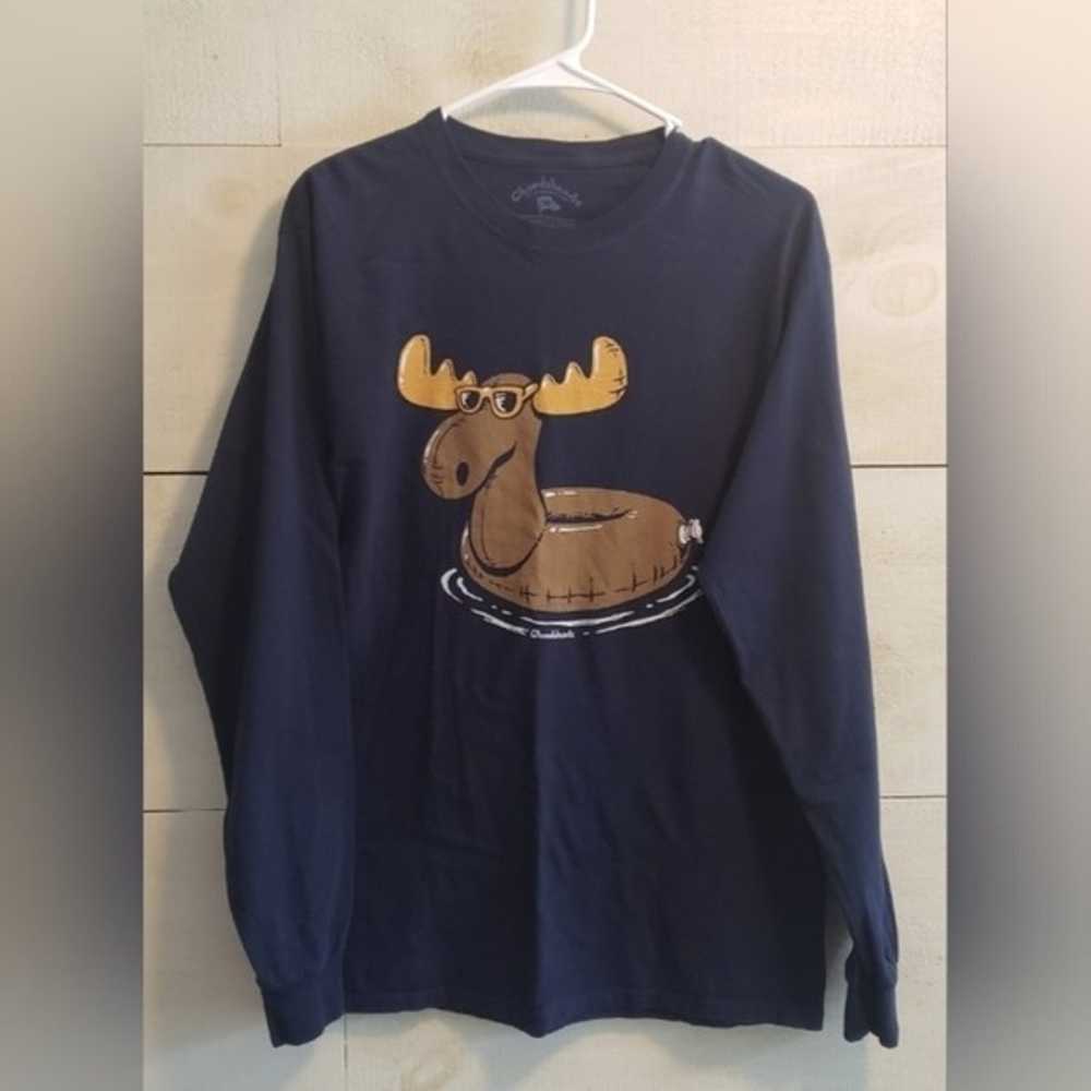 Chowdaheadz Moose Float Long Sleeve T-Shirt Mediu… - image 2