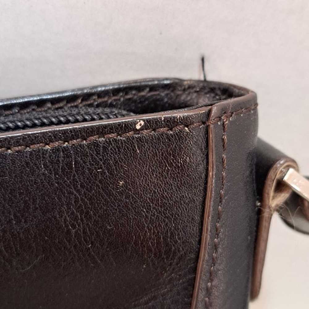 Etienne Aigner Dark Brown Leather Shoulder Bag - image 10