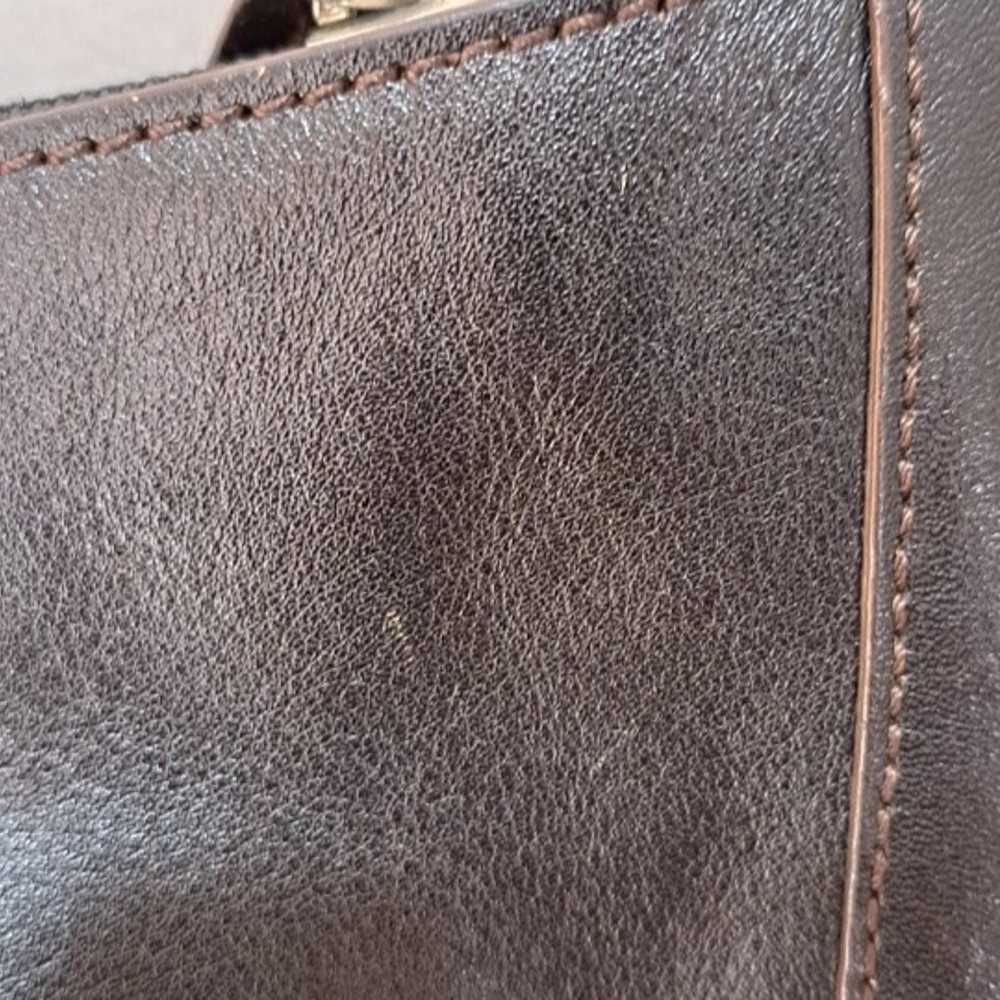 Etienne Aigner Dark Brown Leather Shoulder Bag - image 11