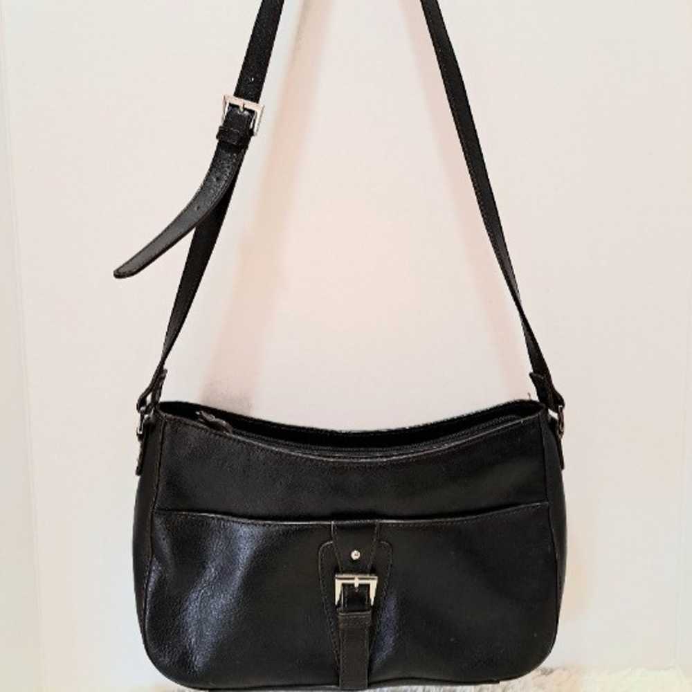 Etienne Aigner Dark Brown Leather Shoulder Bag - image 1