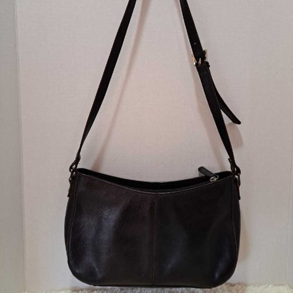 Etienne Aigner Dark Brown Leather Shoulder Bag - image 3