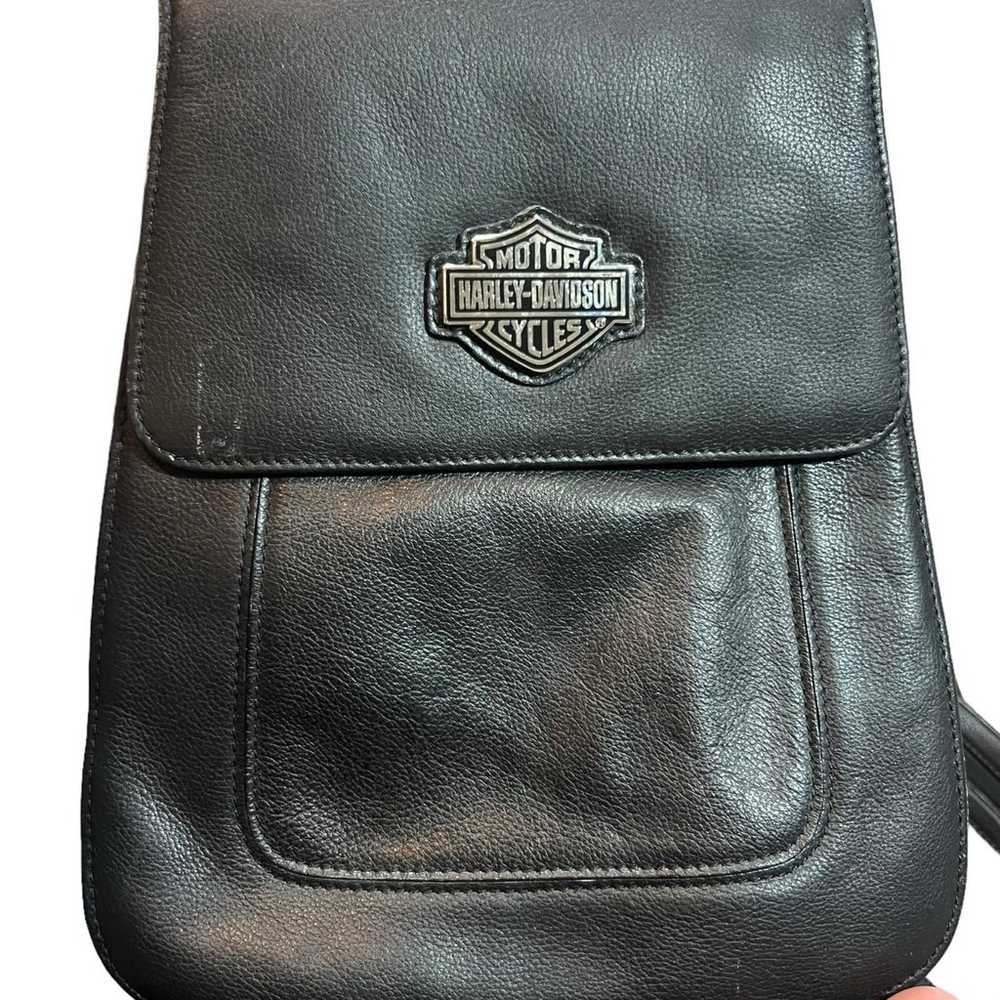 Vintage Harley Davidson Convertible Leather Logo … - image 1