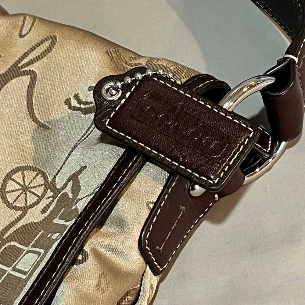 Coach Carriage Shoulder bag  Adjustable Strap Sat… - image 11
