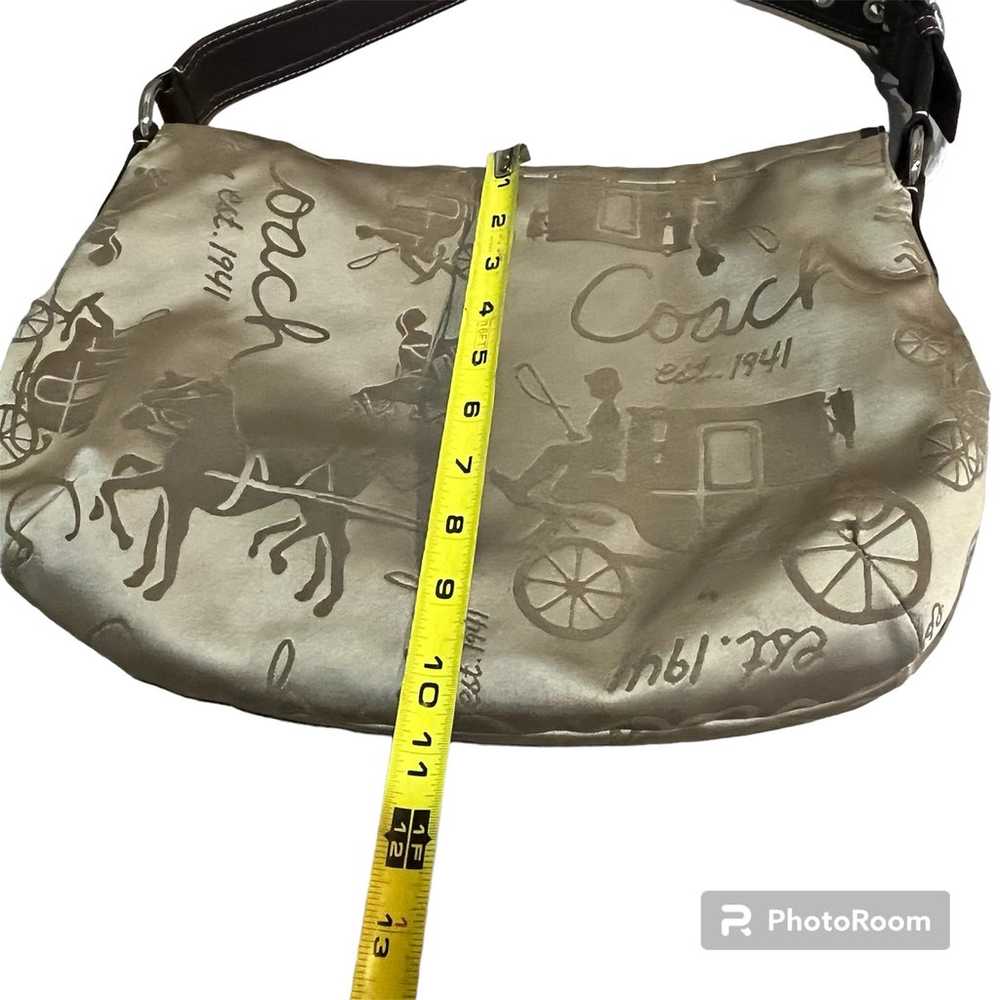 Coach Carriage Shoulder bag  Adjustable Strap Sat… - image 5