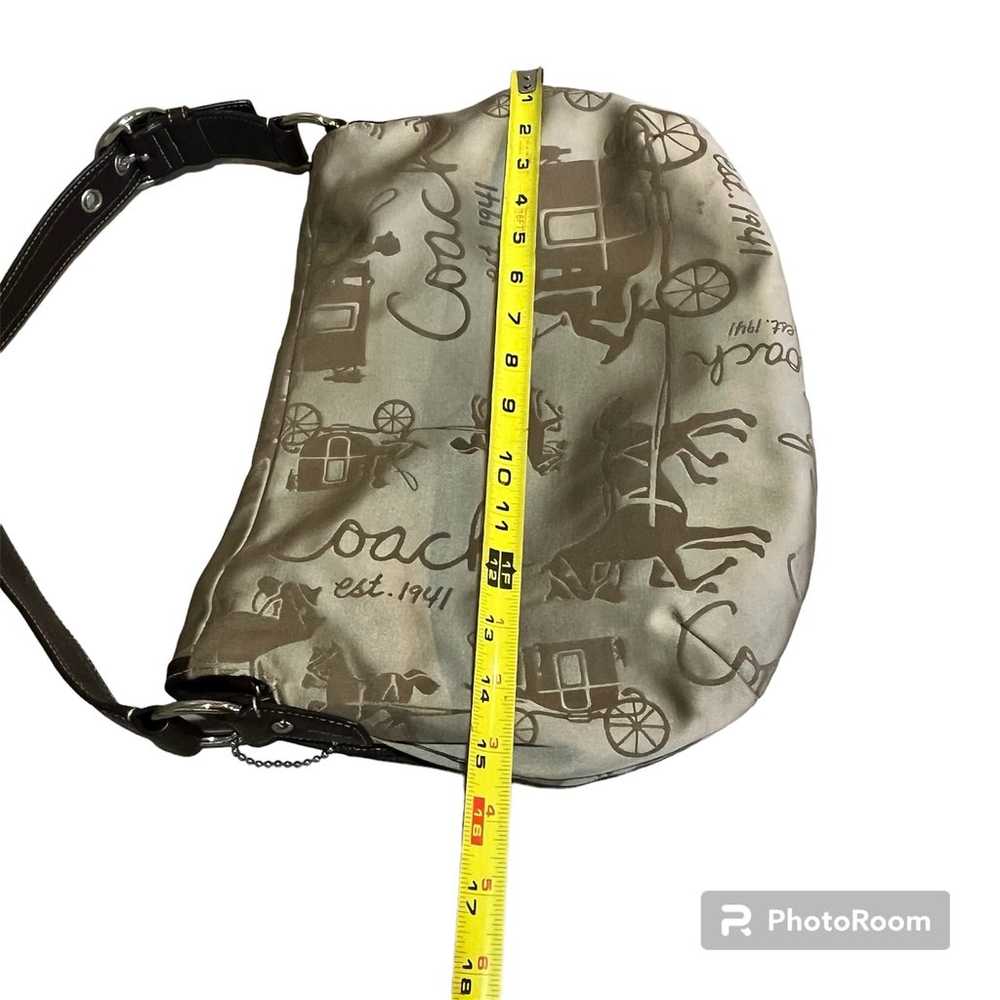 Coach Carriage Shoulder bag  Adjustable Strap Sat… - image 6