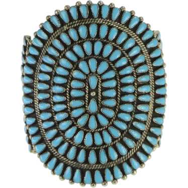 Sterling Silver Southwestern Elaborate Turquoise C