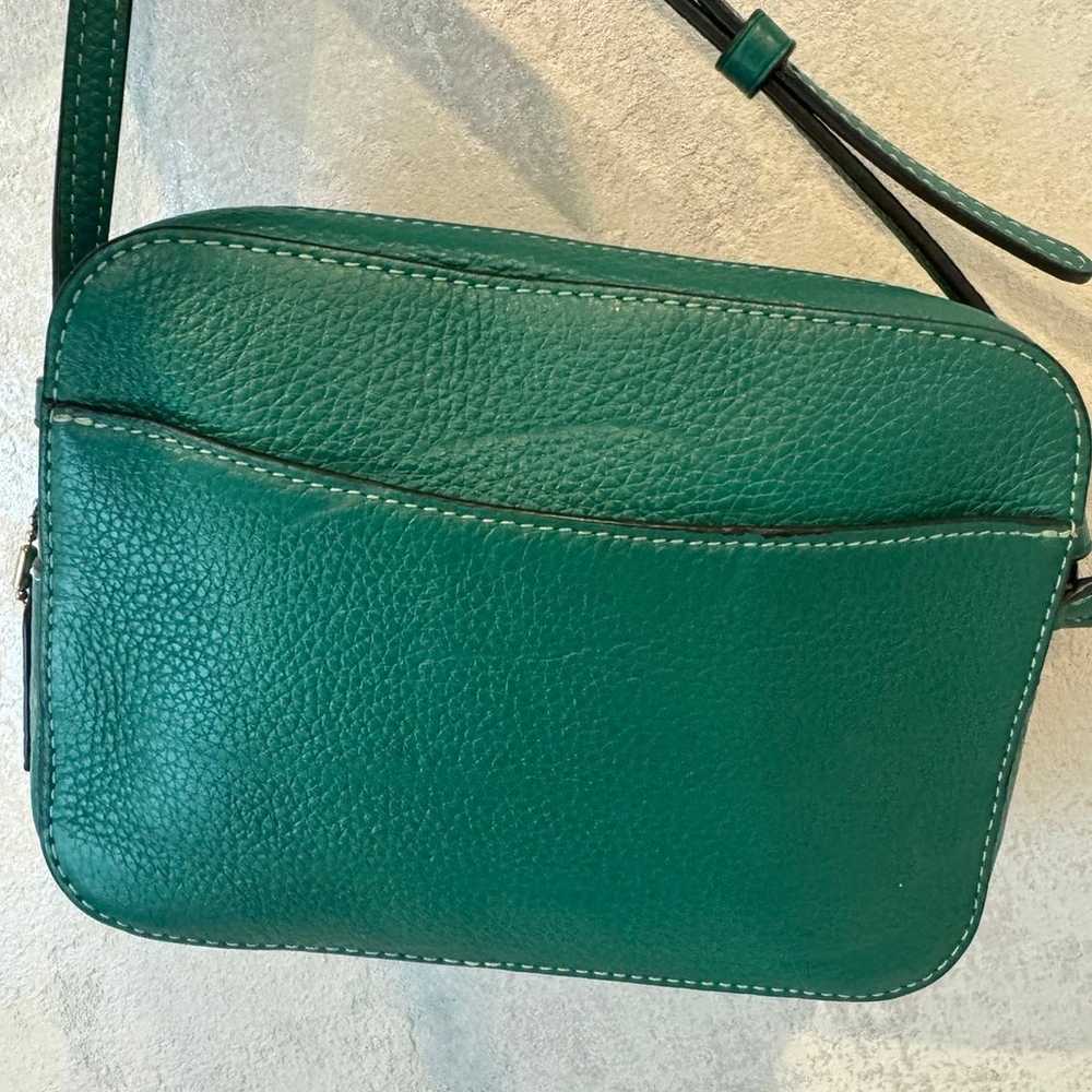 Coach crossbody leather bag in green - Designer p… - image 3